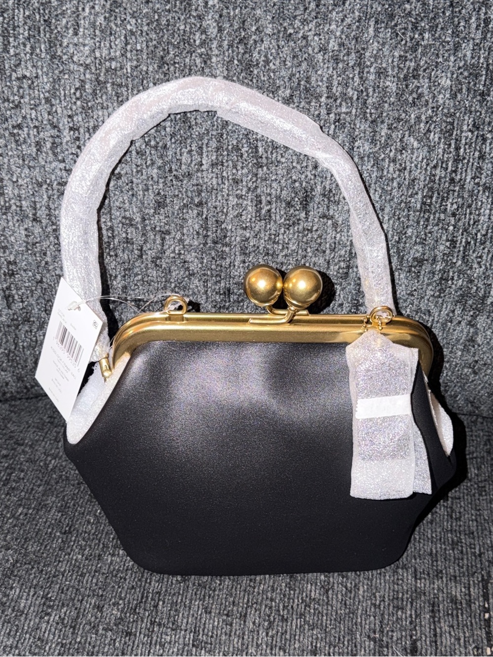 Coach Kisslock Frame Bag 16 V2 w/ 2 Straps Brass/Black Glovetanned Leather NWT - Picture 8 of 16